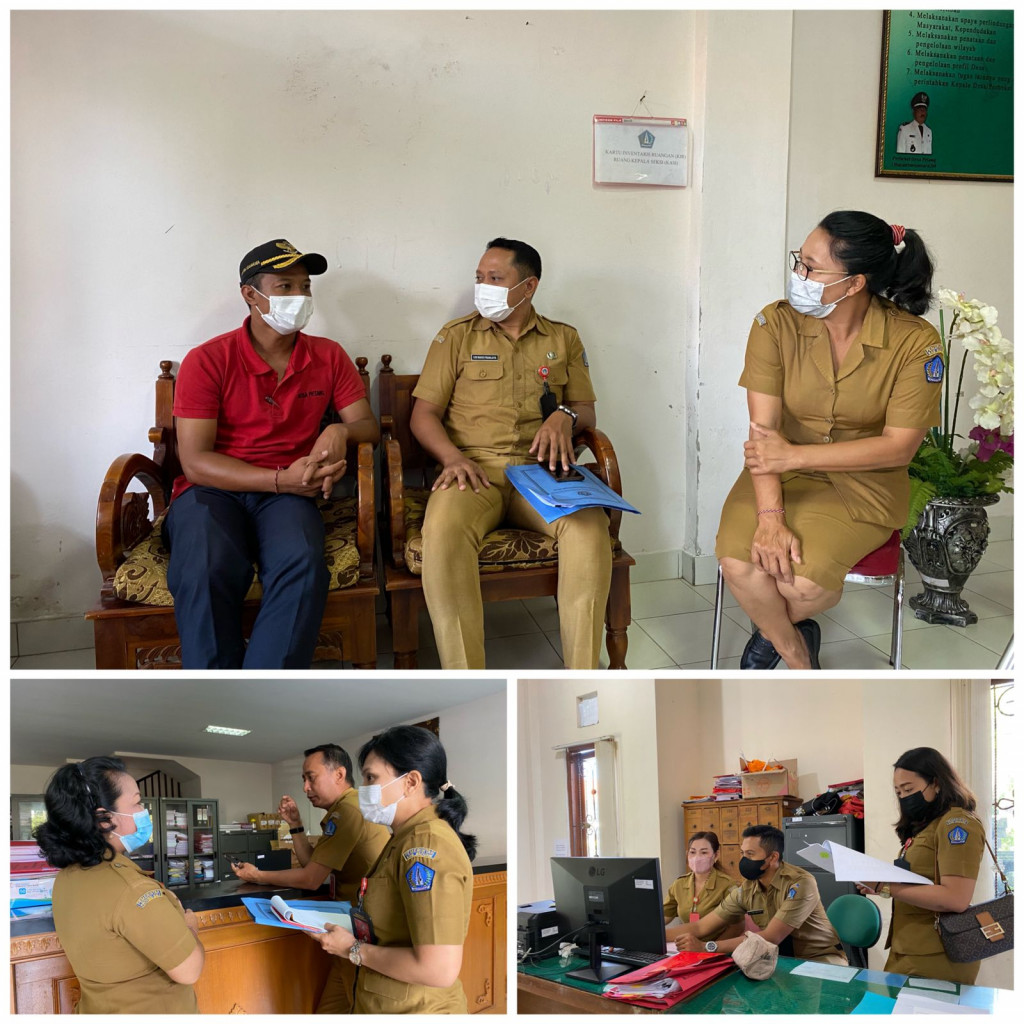 Pembinaan Penyusunan Profil Desa (Prodeskel) dan Epdeskel Tahun 2022,di Kantor Desa Petang